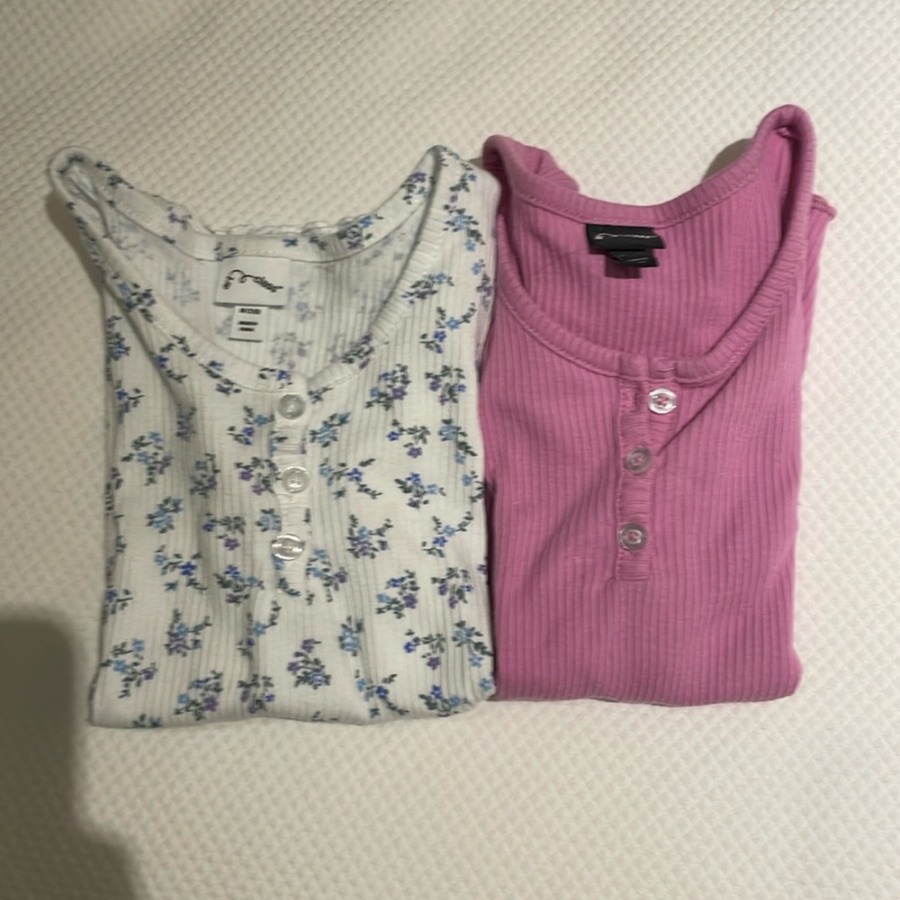 Target/ art class Girls Ribbed tops 2 PACK BOTH SHIRTS